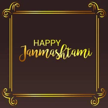 Happy Janmashtami. Stock Illustration