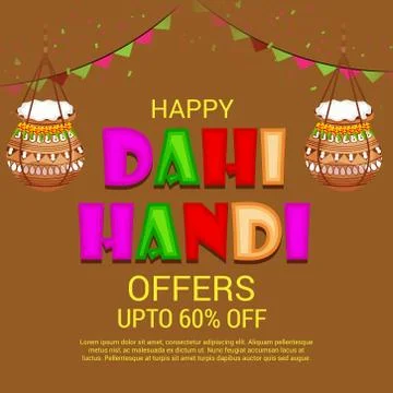 Happy Janmashtami. Stock Illustration