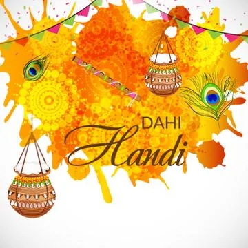 Happy Janmashtami. Stock Illustration