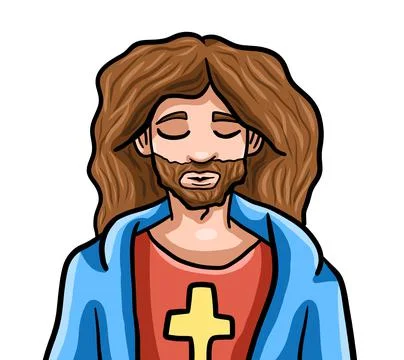 Happy Jesus Christ Stock Illustration