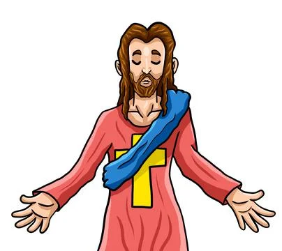 Happy Jesus Christ Stock Illustration