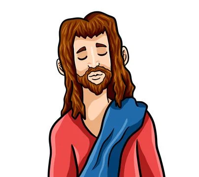 Happy Jesus Christ Stock Illustration