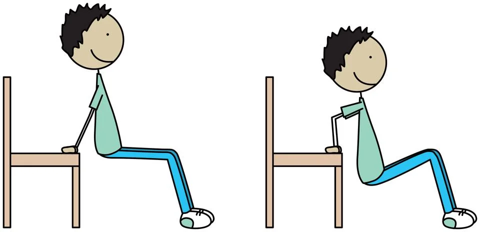 Happy kid exercises Stock Illustration