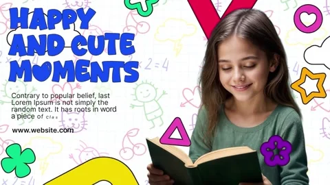 Happy Kids Slideshow | Fun Colorful Intro Stock After Effects