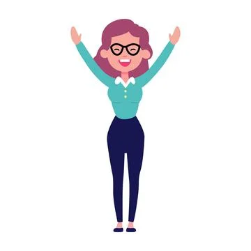Happy kindergarten class teacher  vector illustration Stock Illustration