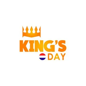 Happy King's Day Vector Template Design Illustration Stock Illustration