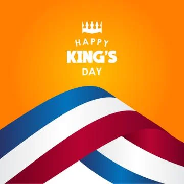 Happy King's Day Vector Template Design Illustration Stock Illustration
