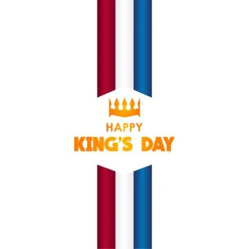 Happy King's Day Vector Template Design Illustration Stock Illustration