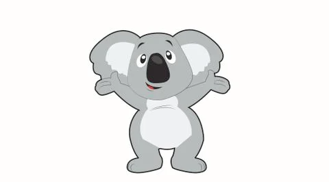 Happy Koala Illustrazione stock