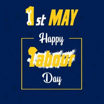 Happy label day 1st May , labour day poster, banner, flyer Stock Illustration