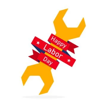 Happy Labor Day background. Vector illustration. Stock Illustration