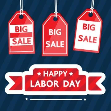 Happy labor day. Stock Illustration