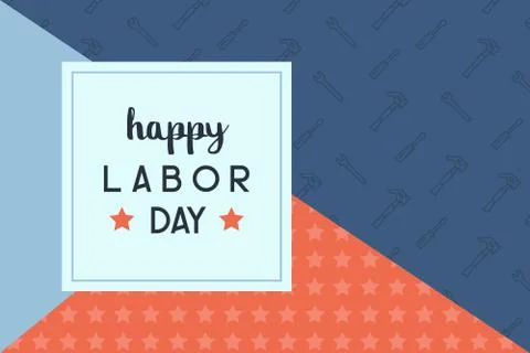 Happy labor day Stockillustratie