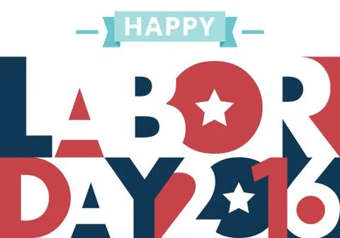 Happy Labor Day Illustrazione stock