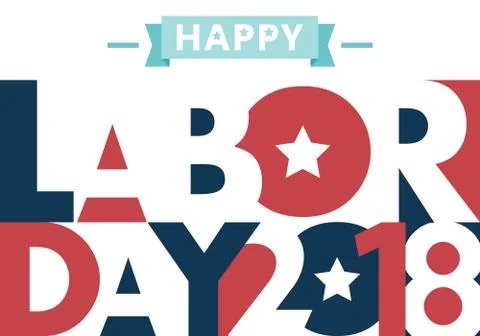 Happy Labor Day Stock Illustration