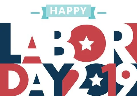 Happy Labor Day Stock Illustration