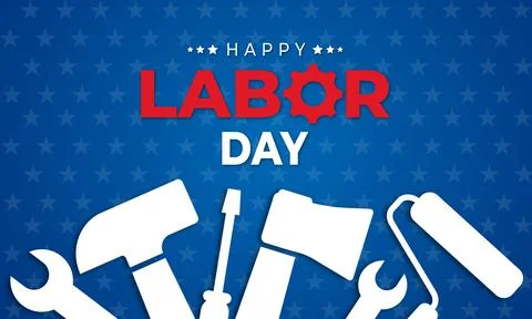 Happy Labor Day Stock Illustration