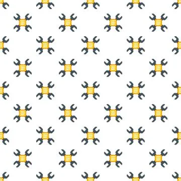 Happy labor day keys pattern seamless vector Stock Illustration
