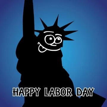 Happy labor day theme Stock Illustration