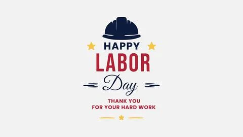 Happy Labor Day Typography Design イラスト素材
