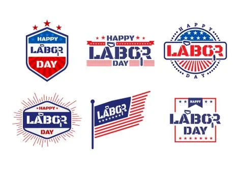 Happy Labor Day.America labor day for Greeting Card. Stock Illustration