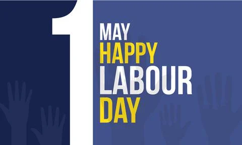 Happy labour day or working day . 1st may labour day concept for banner Stock Illustration