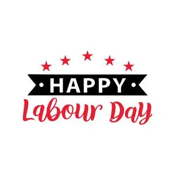 Happy labour day typography vector art for Labour day Stock Illustration