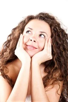 Happy lady Foto stock