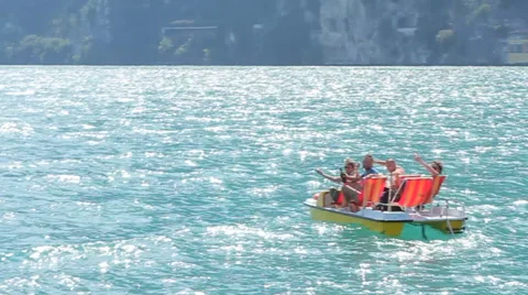 Happy at the lake Video stock 42902167