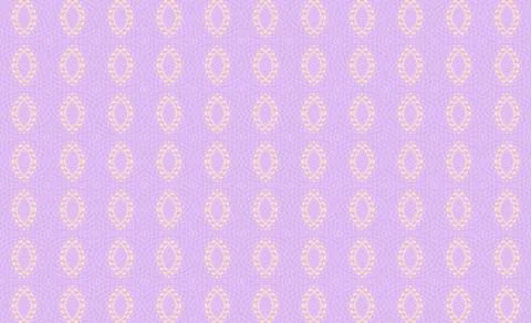 Happy lavender cream palette patterned wallpaper-style design in pale yellow, pe Stock Illustration