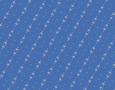 Happy lavender cream stroke-based repeatable contour surface pattern with pale y Stock Illustration