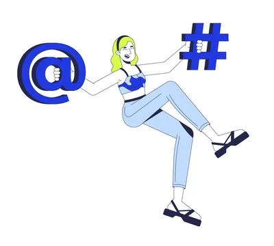 Happy learning programming 2D illustration concept Illustrazione stock