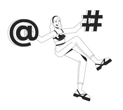 Happy learning programming line illustration concept Illustrazione stock