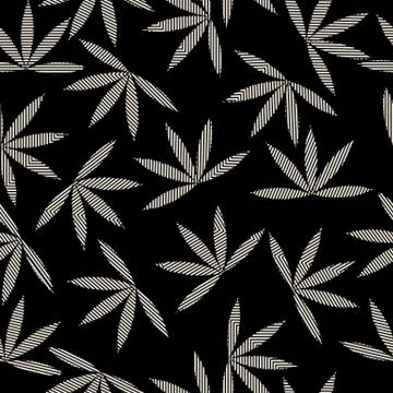 Happy leaves pattern Stock Illustration