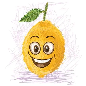 Happy lemon Stock Illustration