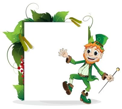 Happy Leprechaun Stock Illustration