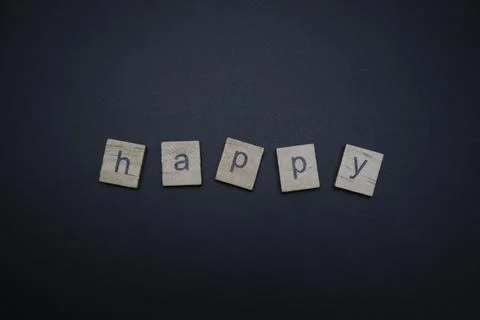 Happy Letters Stock Photos