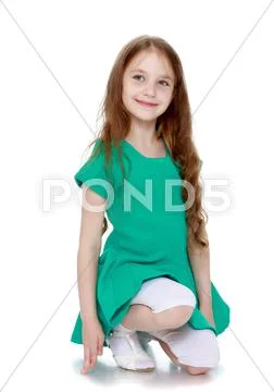 Happy little girl Stock Photos