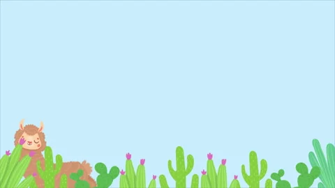 Happy Llama Jumping In Forest Stock Footage 281558521