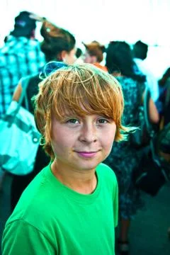 Happy looking boy Stock Photos