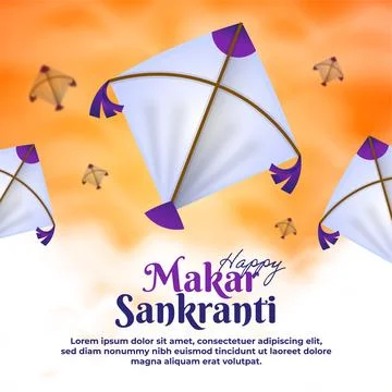 Happy Makar Sankranti Stock Illustration