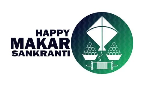 Happy Makar Sankranti 库存插图