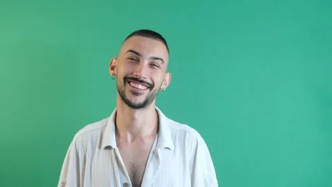 Happy Man Face Stock Footage 201967154