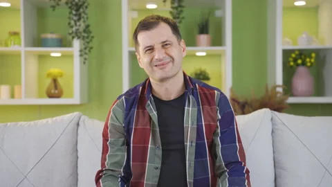 Happy man laughing at camera. Stock Footage 232283949