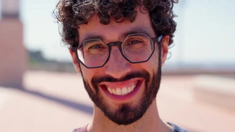 Happy man looking at camera. Stock Footage 269629624