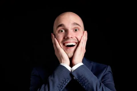 Happy Man in Suit Stock Photos