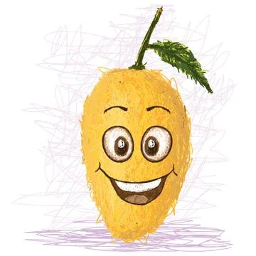 Happy mango Stock Illustration