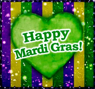 Happy Mardi Grass Background 스톡 일러스트