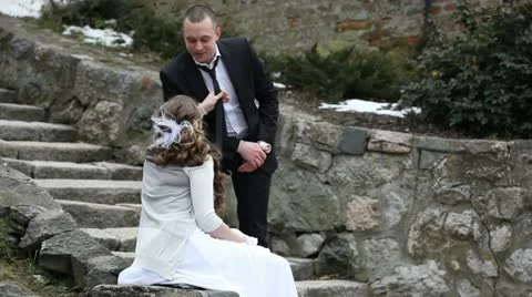 Happy, married couple Video stock 24654436