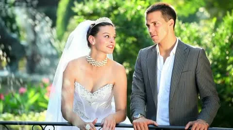 Happy married couple Stock Footage 24656930